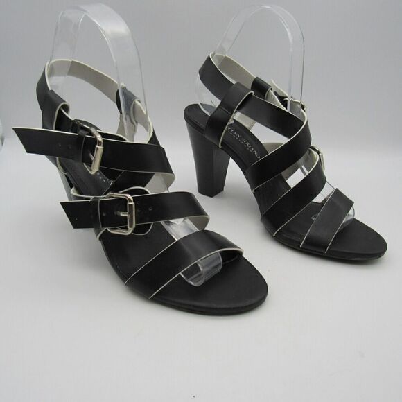 Christian Siriano Shoes - Christian Siriano for Payless Sandals Women's Sz 7 Strappy Slingback Black Heels